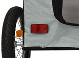 Pet Bike Trailer Grey and Black 54.5 x 120 x 161 cm 93846