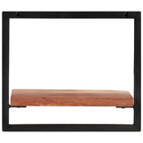 Wall Shelves 2 pcs 40x24x35 cm Solid Wood Acacia and Steel 338460