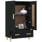 Highboard Black Engineered wood Tall Highboard Rectangular 812565