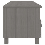 TV Cabinet HAMAR Light Grey 158x40x40 cm Solid Wood Pine 340475