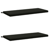 2-Piece Bench Cushions SOEST 2 pcs 100% Polyester Black 949343