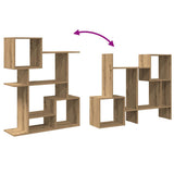 Room Divider Bookcase Artisan Oak 92x29x112 cm Engineered Wood 858128