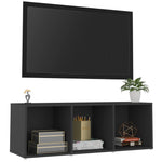 ZNTS TV Cabinet Grey 107x35x37 cm Engineered Wood 805536