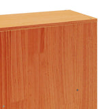Bookcase Bed without Mattress Wax Brown 200x200 cm Solid Wood 3323889