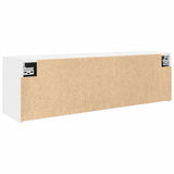 Bathroom Wall Cabinet White 100x25x30 cm Engineered Wood 860094