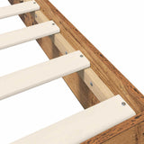 Floor Bed Frame Old Wood 80 x 200 cm Engineered Wood 8009078