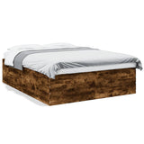 Bed Frame without Mattress Smoked Oak 150x200 cm 3280920