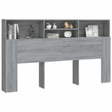 Headboard Cabinet Grey Sonoma 180x19x103.5 cm 817256