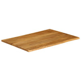 Table Top 90x80x3.8 cm Live Edge Solid Wood Mango 370795