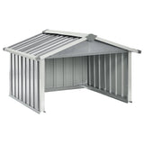 Garden Robot Lawnmower Shed 92x97x63 cm Galvanised Steel Grey 150908