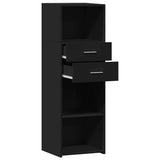 Highboard Black 40x42.5x124 cm Engineered Wood 846160