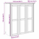 Cabinet with Glass Doors BODO Honey Brown 42023485