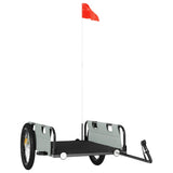 Bike Trailer Grey Oxford Fabric and Iron 94175