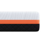 Mattress White and Grey 200 x 200 cm Gel Memory Foam 4106357