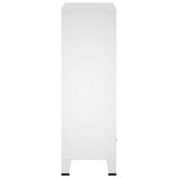 Industrial Wardrobe White 67x35x107 cm Steel 339611