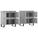 Sideboards 2 pcs Concrete Grey Engineered Wood 3190185
