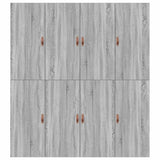 Storage Bed Frame Grey Sonoma 200 x 200 cm Engineered Wood 3335362