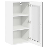 Wall Glass Cabinet LUCCA 2 pcs Black 40 x 31 x 80 cm 884988