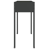 Garden Planter Anthracite 100.5x40.5x90 cm Galvanised Steel 152263