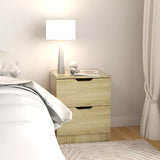 ZNTS Bedside Cabinets 2 pcs Sonoma Oak 40x40x50 cm Engineered Wood 326730