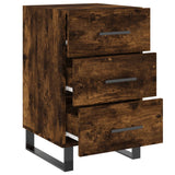 Bedside Cabinet Smoked Oak 40x40x66 cm Engineered Wood 827689