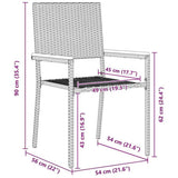 Garden Dining Set 9 pcs Grey and Brown Poly Rattan 3365445