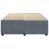 Bed Frame without Mattress Dark Grey 140x200 cm Velvet 3285013