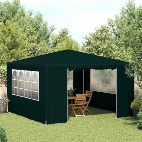Professional Party Tent with Side Walls 4x4 m Green 90 g/m 48536