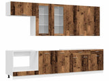 Kitchen Unit LYON 8 pcs Old Wood Engineered Wood 3438217