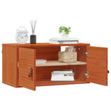 Wall Cabinet Wax Brown 60 x 30 x 30 cm Solid Pine Wood 869942