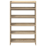 ZNTS Shoe Rack Sonoma Oak 60x25x100 cm Engineered Wood 859871