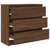 Sideboard Brown Oak 80x35x76 cm Engineered Wood 861739