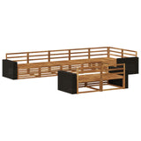 Outdoor Sofa Set 8 pcs Natural 3383512
