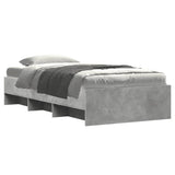 Bed Frame without Mattress Concrete Grey 90x190cm Engineered Wood 3295705