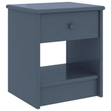 Bedside Cabinet Light Grey 35x30x40 cm Solid Pinewood 322225
