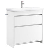 Bathroom Furniture Set White 81 x 40 x 84.5 cm Engineered Wood 3404266
