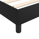 Box Spring Bed Frame Black Double Faux Leather 3121216