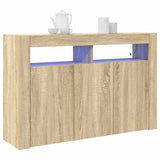 Sideboard Sonoma Oak 116 x 30 x 75 cm Engineered Wood 3333878