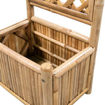 Garden Raised Bed with Trellis Bamboo 40 cm 43713
