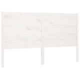 Headboard White 146x4x100 cm Solid Wood Pine 818721