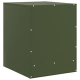 Bedside Cabinet Olive Green 34.5x39x44 cm Steel 841615