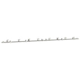 Sliding Door Hardware Kit 400 cm Stainless Steel Silver 3295768