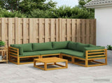Sofa Set 6 pcs Natural Solid Acacia Wood 3417270