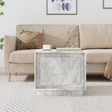 Coffee Table Concrete Grey 51x50x44 cm Engineered Wood 819872