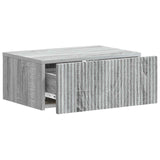 Wall-Mounted Bedside Cabinet 2 pcs Grey Sonoma Engineered Wood 898458
