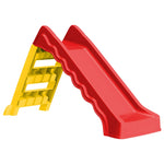 ZNTS Foldable Slide for Kids Indoor Outdoor Red and Yellow 92578