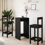 Bar Table Black 51x50x103.5 cm Engineered Wood 854419