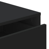Corner Chest of Drawers Black 40x41x76 cm Engineered Wood 852862