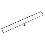 ZNTS Shower Drain with 2-in-1 Cover 103x14 cm Stainless Steel 146011