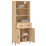 Highboard Sonoma Oak 69.5x34x180 cm Engineered Wood 3200524
